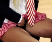 Шлюха в роли студентки которую трахает препод в классе